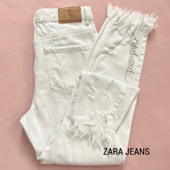 ZARA Jeans Trafaluc Denim Wear Ankle Cropped Size 4 - Picture 2 of 14